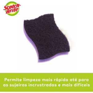 Esponja para Limpeza Scotch Brite Extrema (Roxa) - Imagem 2