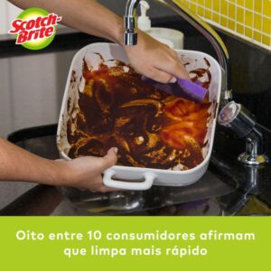 Esponja para Limpeza Scotch Brite Extrema (Roxa) - Imagem 4