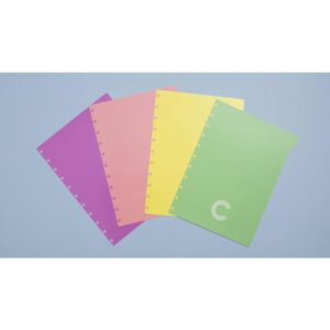 Caderno Inteligente Divisorias Grande Pastel C/4 Unid. - Imagem 2