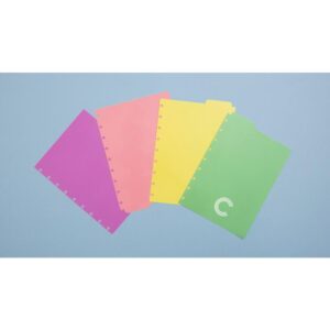 Caderno Inteligente Divisorias Medio Pastel C/4 Unid. - Imagem 2