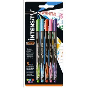 Caneta com Ponta Porosa Intensity 0.4MM Colors 5CORES - Imagem 1