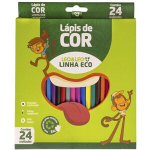 Lapis de Cor Sextavado Leo e Leo Eco 24 Cores - Imagem 1