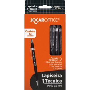 Lapiseira 0.5MM Jocar Tecnica Hexagonal Preta - Imagem 2
