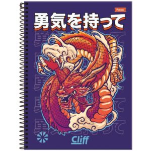 Caderno 01X1 Capa Dura Cliff Masculino 80FLS. - Imagem 6