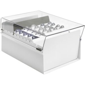 Fichario de Mesa C/ Base de Aco 6X9 Br/Cr - Imagem 1