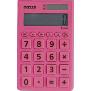 Calculadora de Bolso 8 Dig. Bazze Rosa - Imagem 2
