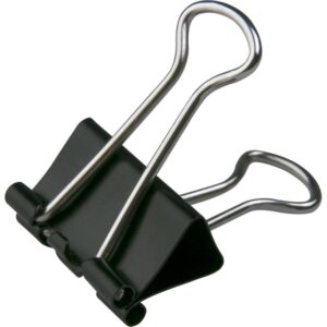 Prendedor de Papel Bazze Binder 32MM Preto - Imagem 2