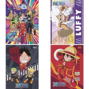 Caderno Brochurao Capa Dura One Piece 80FLS. - Imagem 1
