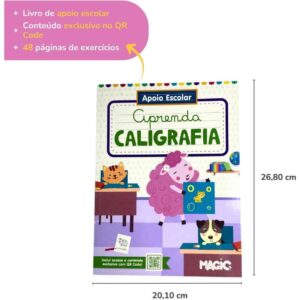 Livro Cartilha Aprenda Caligrafia 96P 27X20CM - Imagem 1