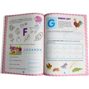 Livro Cartilha Aprenda o Alfabeto 96P 27X20CM - Imagem 2
