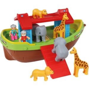 Brinquedo Educativo Barco Arca de Noe C/Bonecos - Imagem 1