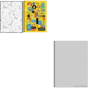 Caderno 10X1 Capa Dura The Simpsons 160FLS. - Imagem 2