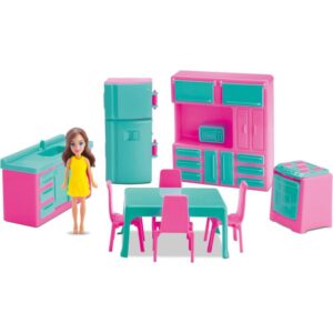 Casinha de Boneca Colecao Judy Cozinha C/Boneca - Imagem 1