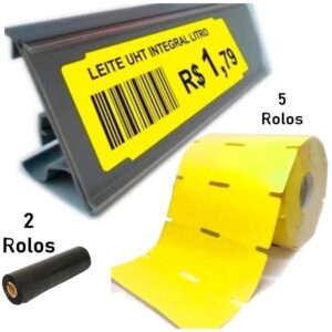 Etiqueta para Marcacao Gondola 100X30M C/1000ET+2RIBB - Imagem 1