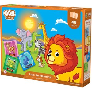 Jogo da Memoria Animais 48PCS - Imagem 1