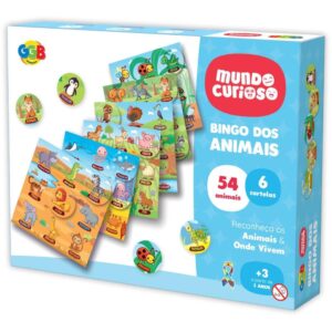 Jogo de Bingo Bingo dos Animais 54PCS/6CARTE - Imagem 1