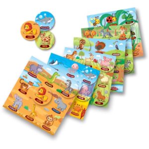 Jogo de Bingo Bingo dos Animais 54PCS/6CARTE - Imagem 2