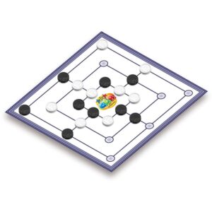 Jogo de Tabuleiro 2 em 1 Dama e Trilha - Imagem 3