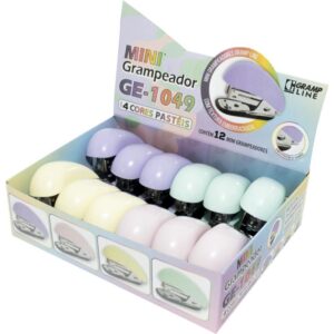 Grampeador Mini P/12FLS Ge-1049 Pastel Cores(s - Imagem 2