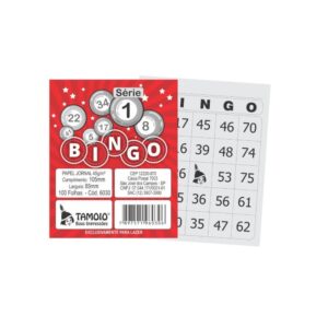 Bloco para Bingo Jornal 105X85MM 100FLS. S1-15 - Imagem 1