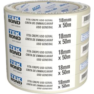 Fita Crepe Branca 18MMX50M. - Imagem 1