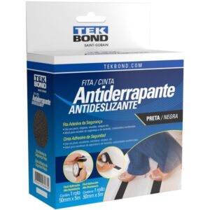 Fita para Demarcacao de Solo Antiderrapante 50MMX5MTS Preta - Imagem 1
