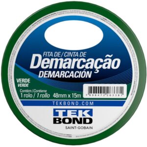 Fita para Demarcacao de Solo PVC Verde 48MMX15M - Imagem 1