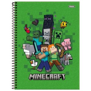 Caderno 01X1 Capa Dura Minecraft 80FLS. - Imagem 2