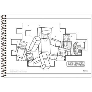 Caderno Desenho Univ Capa Dura Minecraft 80FLS. - Imagem 5