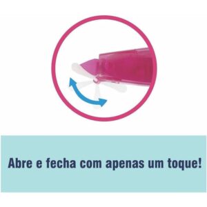 Corretivo em Fita Corretion Tape 6M Azul C/Refil - Imagem 3