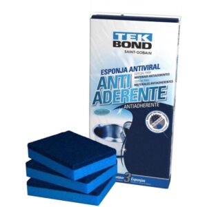 Esponja para Limpeza Antiaderente Azul Pack C/03 - Imagem 1