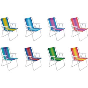 Cadeira P/Piscina/Praia Alta de Aluminio P/110K - Imagem 1