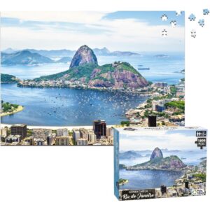 Quebra-Cabeca Cartonado Rio de Janeiro 1000 Pecas - Imagem 2