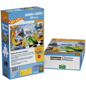 Quebra-Cabeca Cartonado Hot Wheels P150 - Imagem 3