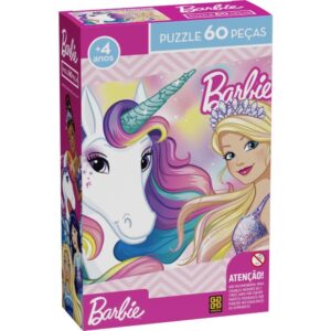 Quebra-Cabeca Cartonado Barbie P60 - Imagem 1
