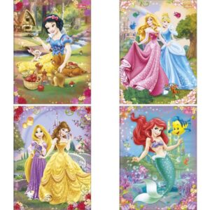 Caderno Brochurao Capa Dura Princesas 80FLS. - Imagem 1