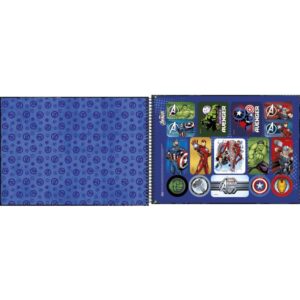 Caderno Desenho Univ Capa Dura Avengers 80FLS. - Imagem 2