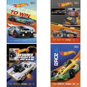 Caderno Brochura 1/4 Capa Dura Hot Wheels 80FLS. - Imagem 1