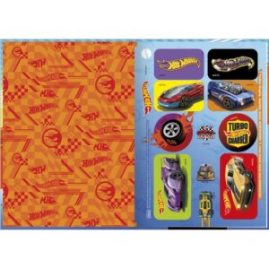 Caderno Brochura 1/4 Capa Dura Hot Wheels 80FLS. - Imagem 2