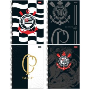 Caderno 01X1 Capa Dura Corinthians 80FLS. - Imagem 1