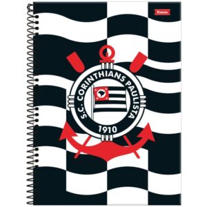 Caderno 10X1 Capa Dura Corinthians 160FLS. - Imagem 2