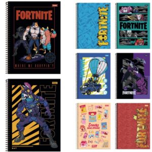 Caderno 10X1 Capa Dura Fortnite 160FLS. - Imagem 1