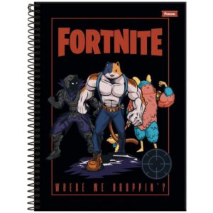 Caderno 10X1 Capa Dura Fortnite 160FLS. - Imagem 2