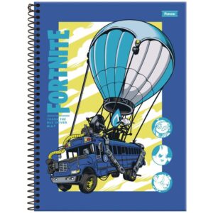 Caderno 10X1 Capa Dura Fortnite 160FLS. - Imagem 3