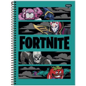 Caderno 10X1 Capa Dura Fortnite 160FLS. - Imagem 4