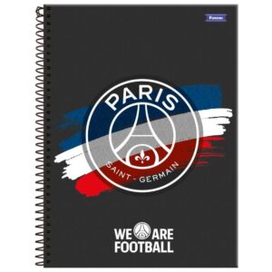 Caderno 01X1 Capa Dura Paris Saint Germain 80FLS. - Imagem 2