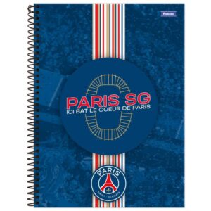 Caderno 01X1 Capa Dura Paris Saint Germain 80FLS. - Imagem 3