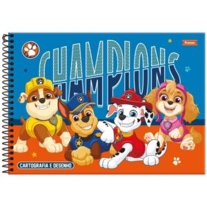 Caderno Desenho Univ Capa Dura Patrulha Canina 80FLS. - Imagem 2