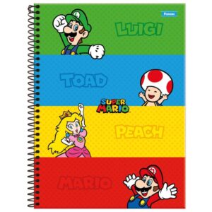 Caderno 01X1 Capa Dura Super Mario Bros 80F - Imagem 5