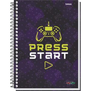Caderno 10X1 Capa Dura Game Over 160FLS. - Imagem 3